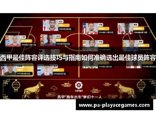 西甲最佳阵容评选技巧与指南如何准确选出最佳球员阵容